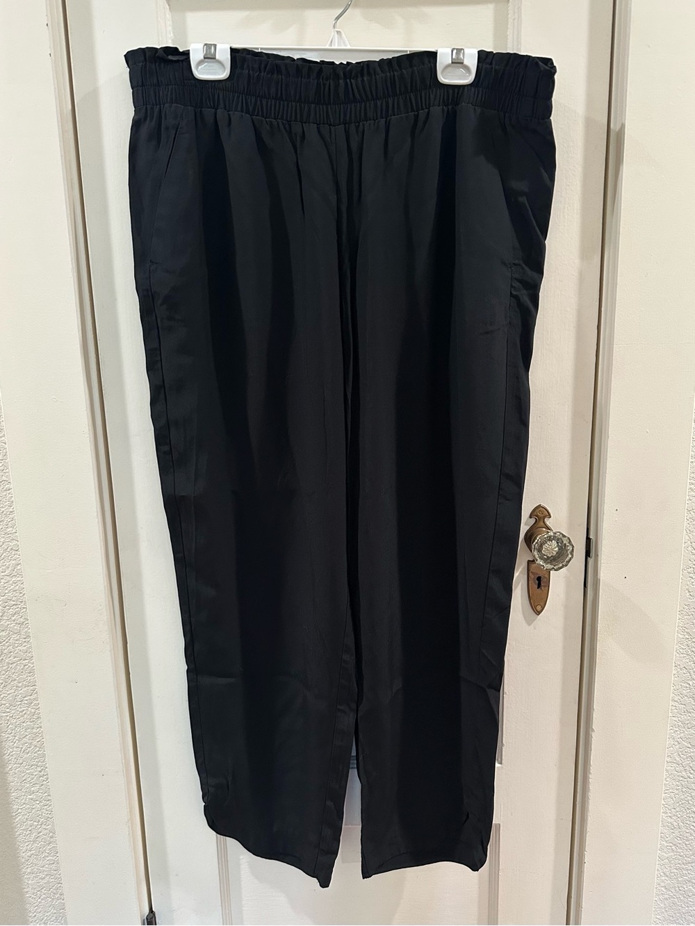 a new day Black Straight Leg Elastic Waist Pants